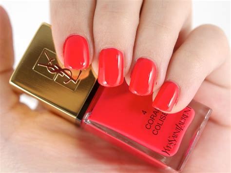 ysl coral nail polish|ysl beauty nail varnish.